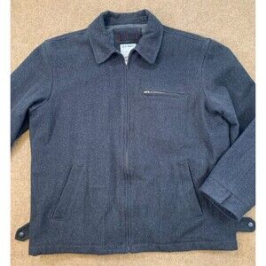 Vintage Old Navy Wool‎ Jacket Mens XL Long Sleeve Quited Lined Full Zip